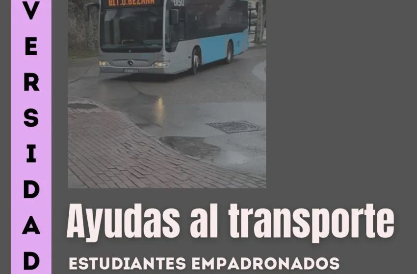 El plazo para optar a las ayudas al transporte universitario y de FP se abre este miércoles