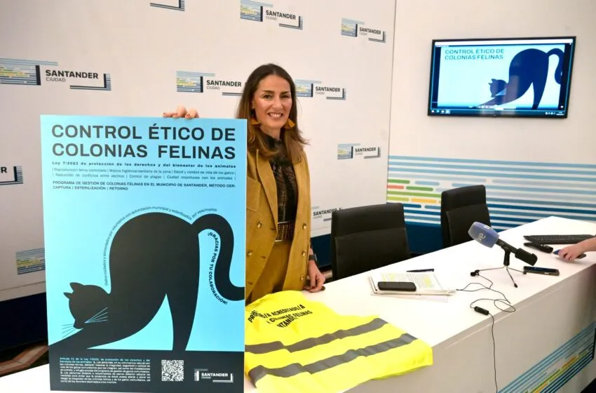  Santander colabora con el Colegio de Veterinarios para el programa de gestión de colonias felinas