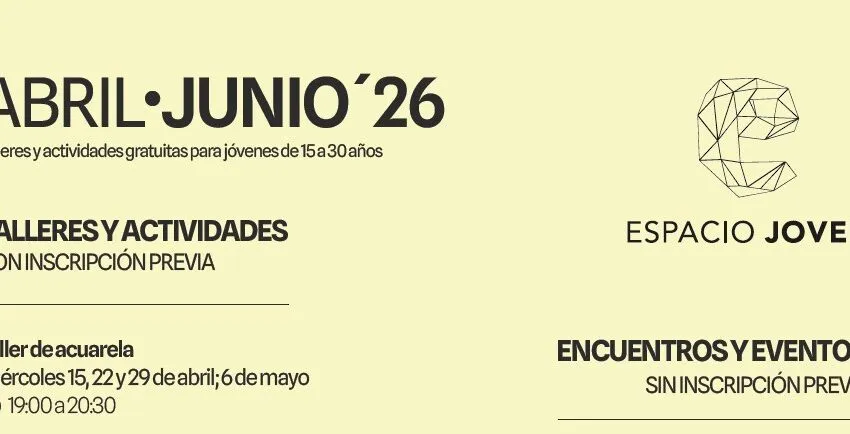  Espacio Joven lanza un nuevo ciclo de actividades intersemanales entre abril a junio