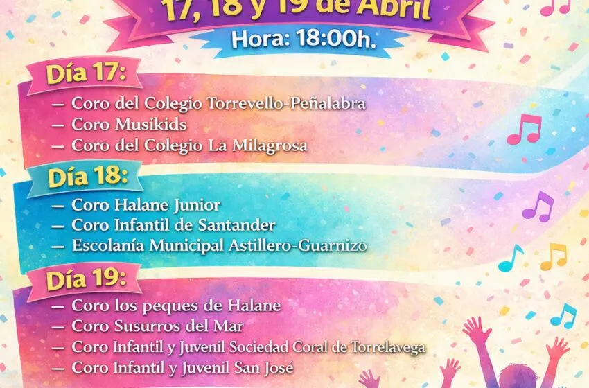 Noticias de Cantabria | El Cántabro | Polanco se convierte en epicentro del canto coral joven con diez agrupaciones de toda Cantabria