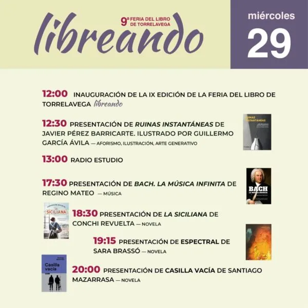 Noticias de Cantabria | El Cántabro | Mañana miércoles se inaugura la IX Feria del Libro de Torrelavega “Libreando”