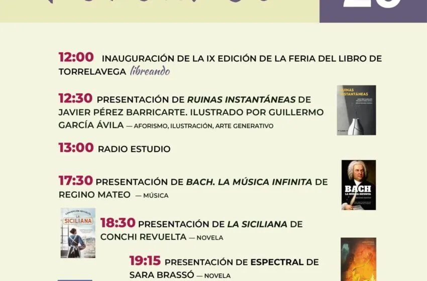  Mañana miércoles se inaugura la IX Feria del Libro de Torrelavega “Libreando”