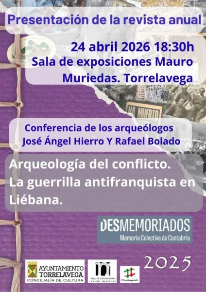 Noticias de Cantabria | El Cántabro | La Asociación ‘Desmemoriados’, Memoria Colectiva de Cantabria, presenta el décimo número de su revista en la sala Mauro Muriedas de Torrelavega