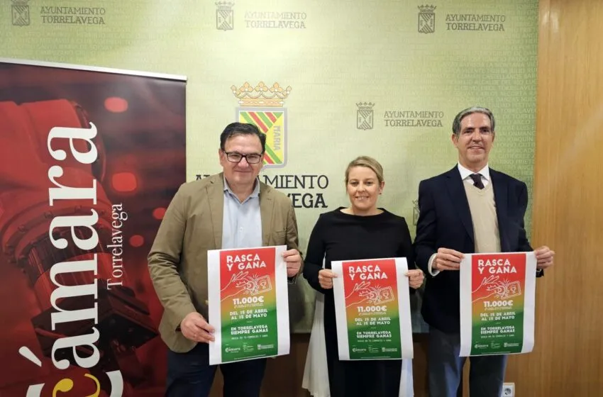 Torrelavega lanza la campaña comercial “Rasca y Gana” con 11.000 euros en premios para incentivar las compras