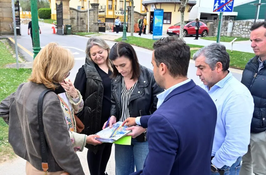  La alcaldesa visita con vecinos del Sardinero los avances en la mejora de accesos a La Magdalena