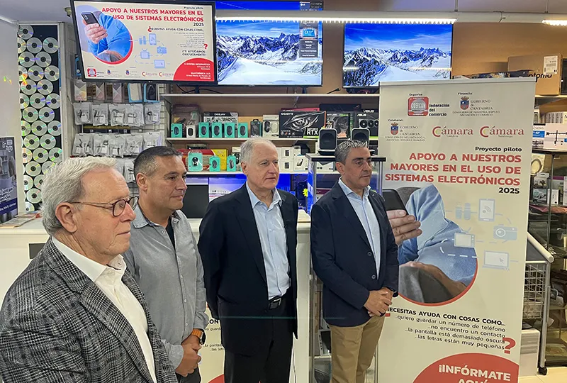  Gobierno de Cantabria y COERCAN consolidan el proyecto piloto de apoyo digital a personas mayores con más de 1.300 consultas en tres meses