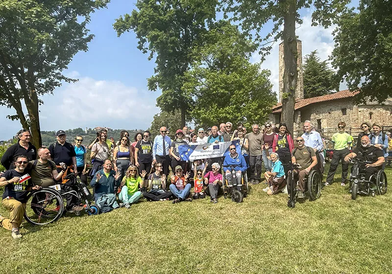 Imagen de la última reunión del proyecto europeo HIKE4ALL, que tuvo lugar en Italia los días 17 y 18 de abril . Foto: Oficina de comunicación