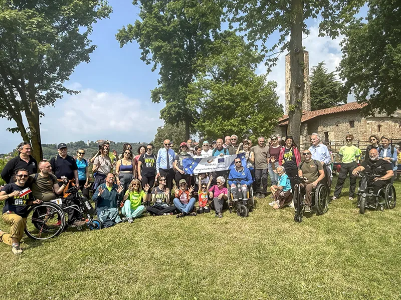 Imagen de la última reunión del proyecto europeo HIKE4ALL, que tuvo lugar en Italia los días 17 y 18 de abril . Foto: Oficina de comunicación