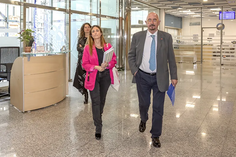 De izquierda a derecha, Patricia Corro y César Pascual (Foto: Emma Portilla)