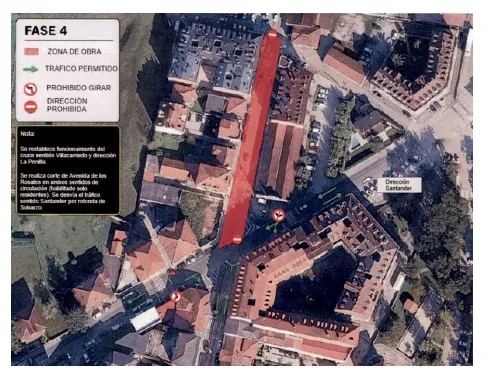 Noticias de Cantabria | El Cántabro | El próximo lunes día 1 de junio se producirá el cuarto de los cortes de circulación previstos, desviando el tráfico sentido Santander por la rotonda de Sobarzo