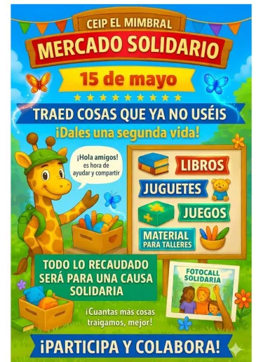 Noticias de Cantabria | El Cántabro | El CEIP El Mimbral de Renedo celebrará este viernes un mercadillo solidario a beneficio de la Asociación Apapachando