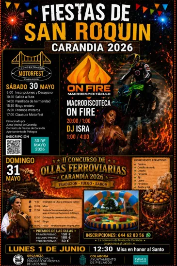 Carandía celebrará este fin de semana su II Concurso de ollas ferroviarias y la II Concentración Motorfest