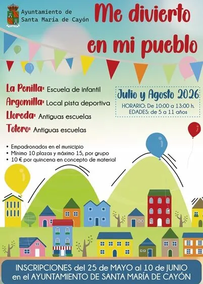 Noticias de Cantabria | El Cántabro | Abierto el plazo de Inscripción de los talleres de verano "Me diverto en mi pueblo"