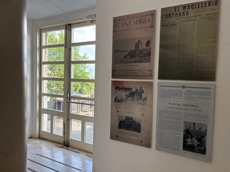 Noticias de Cantabria | El Cántabro | El Parlamento de Cantabria convierte su cafetería en un viaje por la prensa histórica de la región