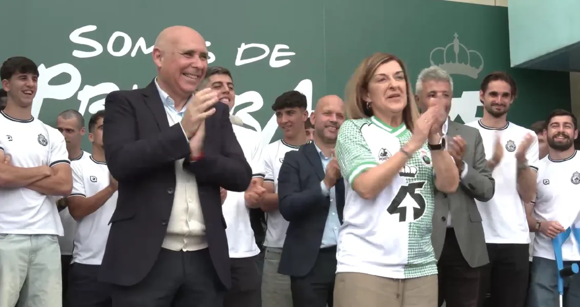 Noticias de Cantabria | El Cántabro | Buruaga recibe al Racing tras su ascenso a Primera División y reivindica al club como "el ejemplo de la mejor Cantabria"