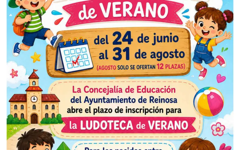 Noticias de Cantabria | El Cántabro | ABIERTO EL PLAZO DE INSCRIPCIÓN PARA LA LUDOTECA INFANTIL DE VERANO 2026