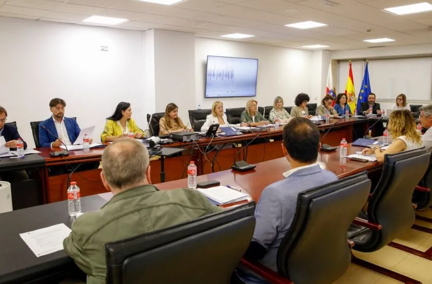 Momento de la reunión del Consejo Asesor de Lucha contra el Despoblamiento. FOTO: Lara Revilla.