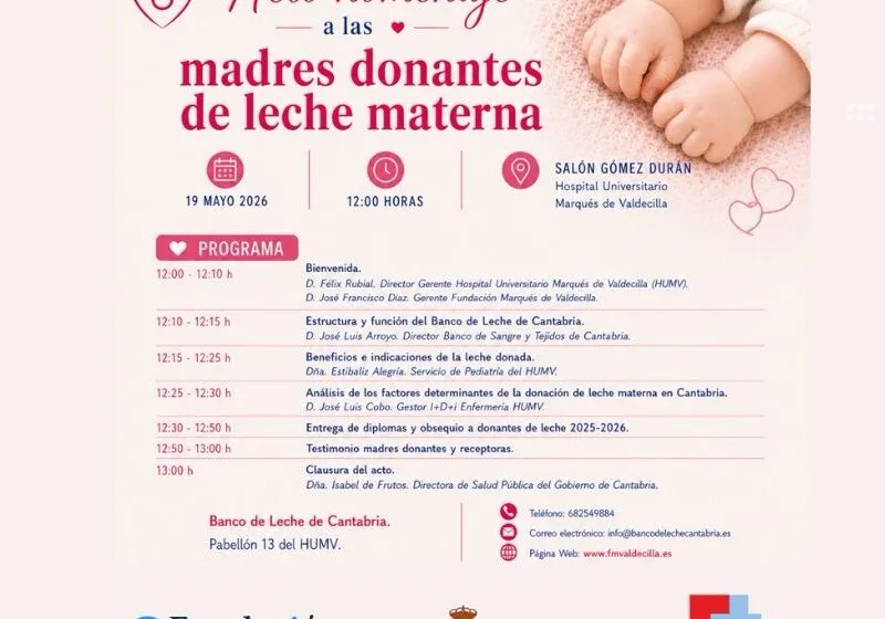 Imagen del programa previsto para el acto de homenaje (Foto: Gobierno de Cantabria)