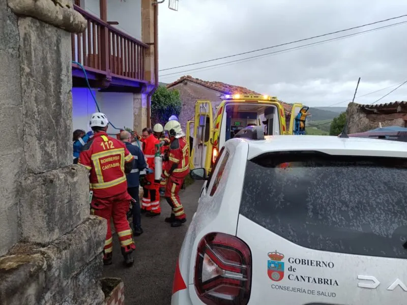Noticias de Cantabria | El Cántabro | Herido grave un varón en el incendio de una vivienda de Herrerías