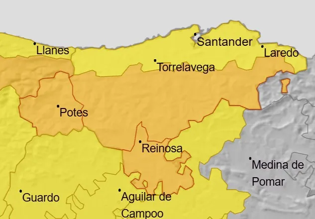  Cantabria permanecerá esta tarde en alerta por lluvias y tormentas