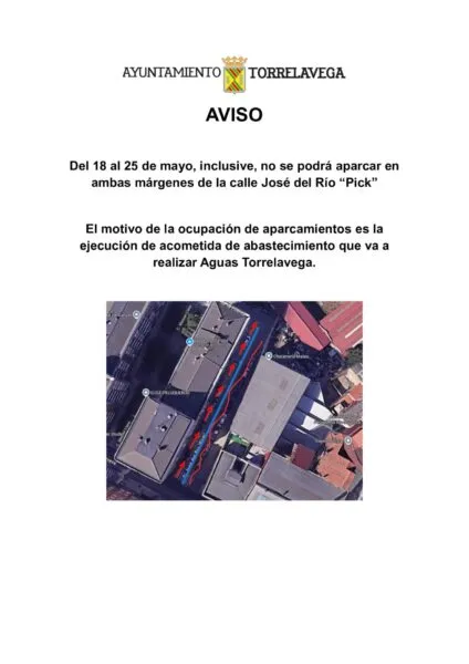 Noticias de Cantabria | El Cántabro | Restricciones de aparcamiento en la c/ José del Río "Pick"