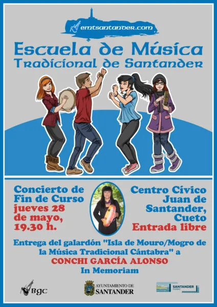 Noticias de Cantabria | El Cántabro | La Escuela de Música Tradicional celebra su concierto de fin de curso y rinde homenaje a Conchi García Alonso
