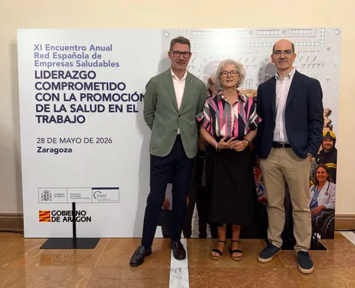 La directora del ICASST, Ana González Pescador, durante su participación en el Encuentro Abierto de la Red Española de Empresas Saludables celebrado esta semana en Zaragoza (Foto: Gobierno de Cantabria)