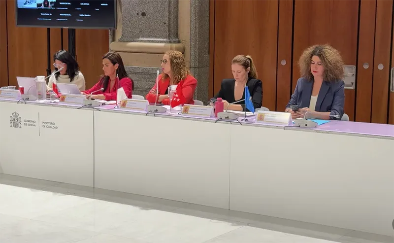La consejera de Inclusión, Begoña Gómez del Río, durante su intervención en la Conferencia Sectorial (FOTO: Oficina de Comunicación)