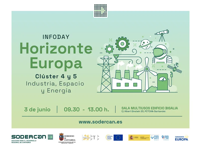 SODERCAN acerca las oportunidades del programa Horizonte Europa a empresas y centros de I+D