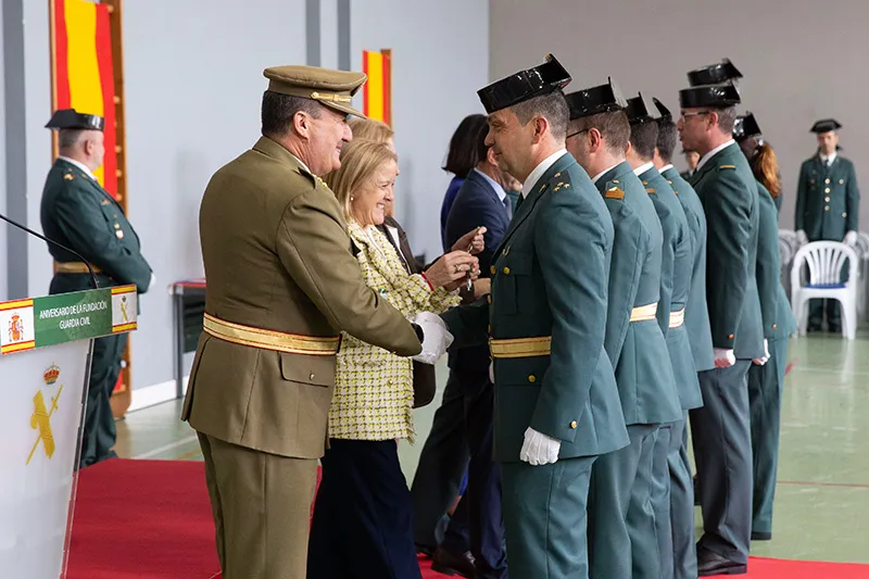 La consejera de Presidencia, en el acto institucional de la fundación de la Guardia Civil (Foto: Miguel López)