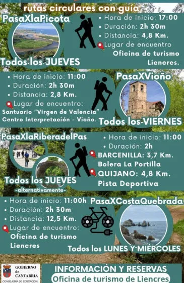  Piélagos inaugura este jueves la temporada 2026 de sus rutas guiadas que, como novedad, incluirán una salida por la ribera del río Pas