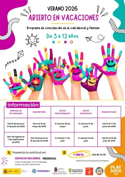 Noticias de Cantabria | El Cántabro | Abierto el plazo de inscripción para participar en “Abierto en Vacaciones Verano 2026” del 1 de agosto al 7 de septiembre