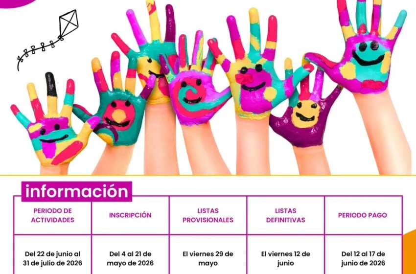  Abierto el plazo de inscripción para participar en “Abierto en Vacaciones Verano 2026” del 1 de agosto al 7 de septiembre