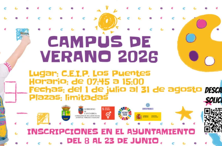 Noticias de Cantabria | El Cántabro | COLINDRES ABRE EL PLAZO DE INSCRIPCIÓN PARA SU CAMPUS DE VERANO 2026