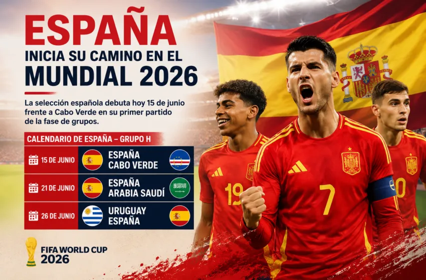  España inicia este lunes su camino en el Mundial 2026 con el objetivo de volver a reinar en el fútbol internacional