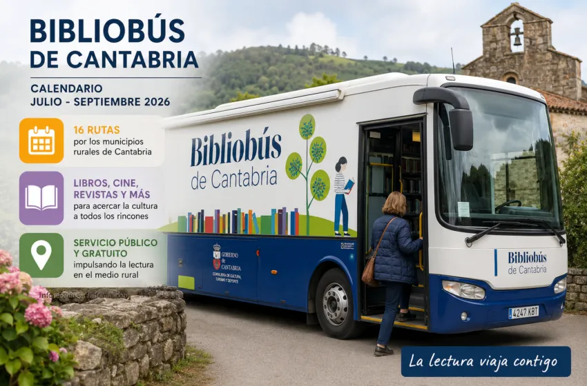 Noticias de Cantabria | El Cántabro | El Bibliobús de Cantabria recorrerá 16 rutas por los municipios rurales durante el tercer trimestre de 2026