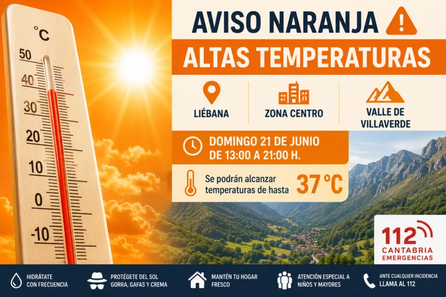 Noticias de Cantabria | El Cántabro | Cantabria afronta este domingo una jornada de calor extremo con máximas de hasta 37 grados
