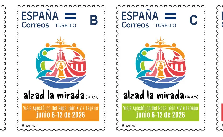 Correos lanza una emisión filatélica histórica ante la inminente llegada del papa León XIV a España