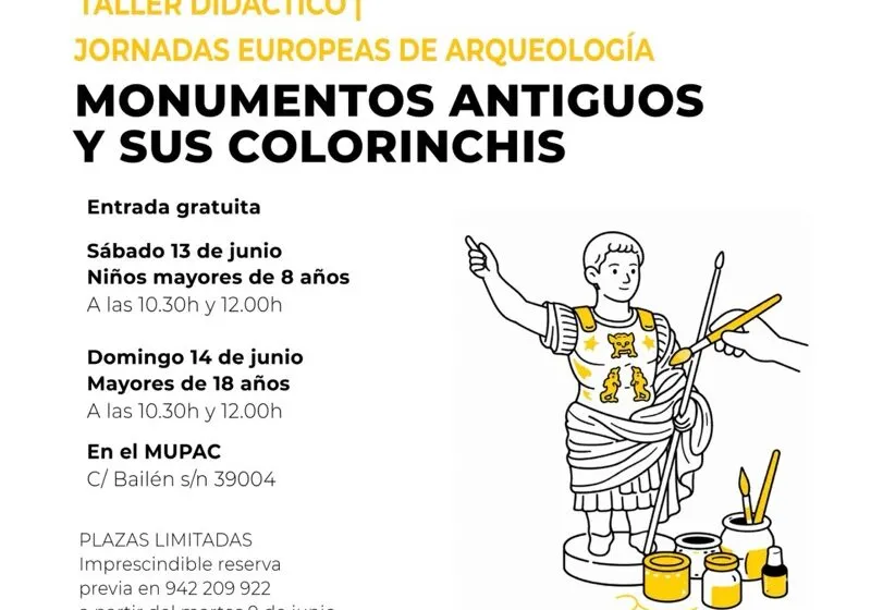 Cultura se suma a las Jornadas Europeas de Arqueología con un taller sobre la escultura en la Roma antigua