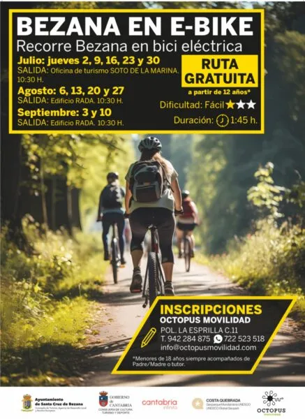 Noticias de Cantabria | El Cántabro | Vuelven a Bezana las rutas guiadas en bicicleta eléctrica para fomentar la movilidad sostenible