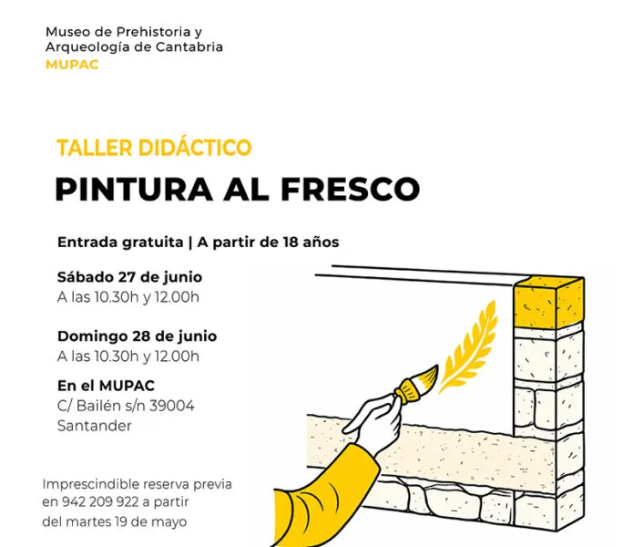 Cultura organiza en el MUPAC un taller sobre pintura al fresco