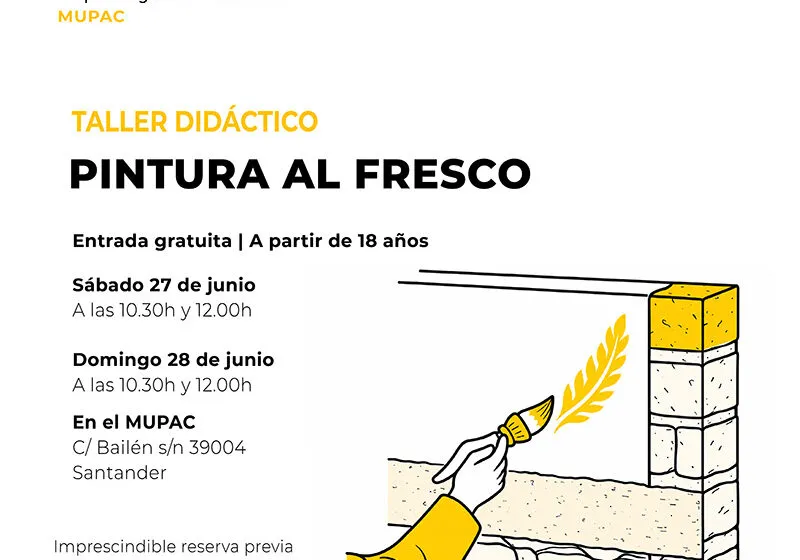  Cultura organiza en el MUPAC un taller sobre pintura al fresco