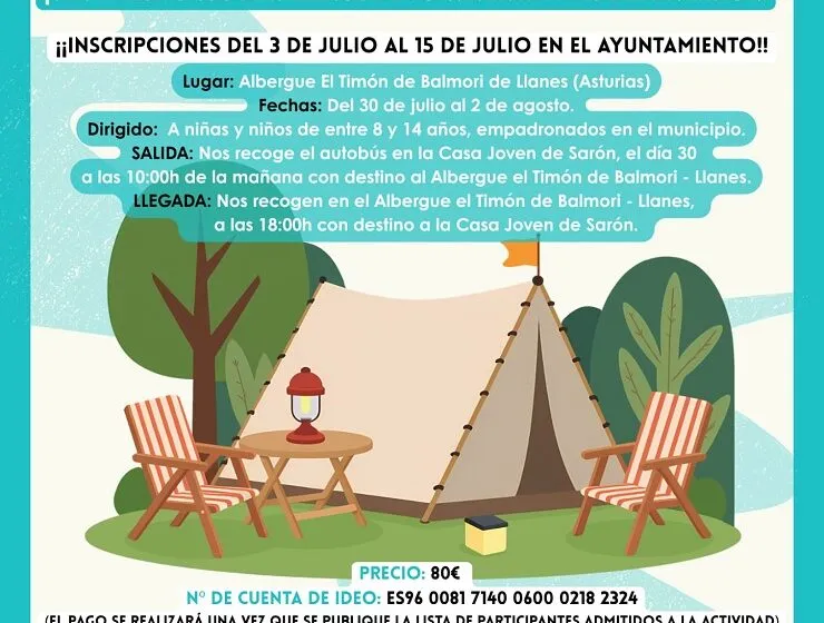 Noticias de Cantabria | El Cántabro | Inscríbete en el Campamento de Verano 2026, una propuesta pensada para que disfruten los menores empadronados en Santa María de Cayón