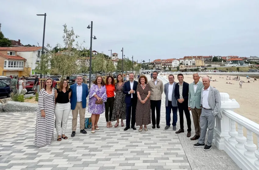 Noticias de Cantabria | El Cántabro | Comillas inaugura el nuevo frente marítimo tras las obras de urbanización y renaturalización del entorno de la playa 