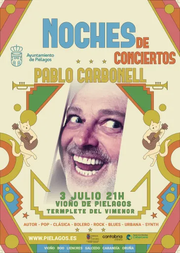  Pablo Carbonell inaugurará este viernes en el Templete del Complejo municipal Vimenor de Vioño la VI edición de las ‘Noches de conciertos’ de Piélagos