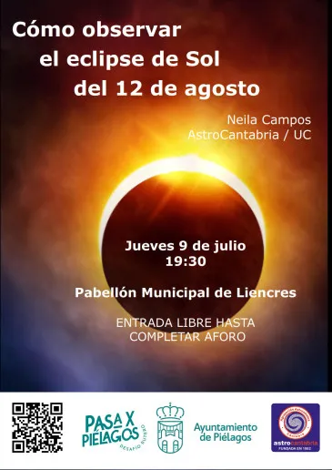 Noticias de Cantabria | El Cántabro | La presidenta de la Agrupación Astronómica Cántabra, Neila Campos, ofrecerá este jueves en Liencres una charla informativa sobre el eclipse total de sol que tendrá lugar el 12 de agosto