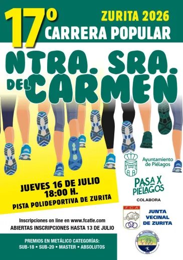 Noticias de Cantabria | El Cántabro | Continúa abierta, hasta el 13 de julio, la inscripción en la XVII Carrera popular Nuestra Señora del Carmen de Zurita
