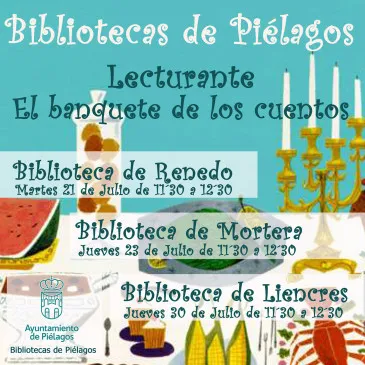  Las bibliotecas municipales de Piélagos se convierten en un “lecturante” donde los más pequeños de la casa podrán disfrutar del “banquete de los cuentos”