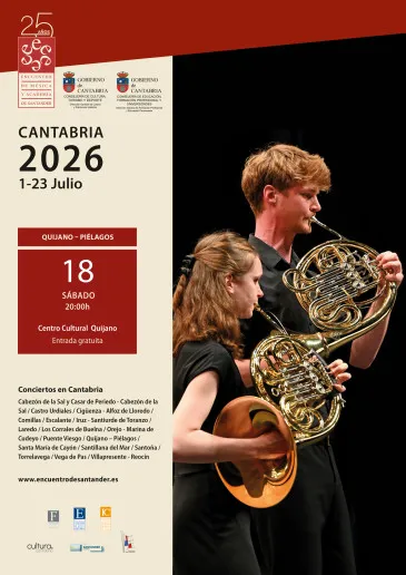  El XXV Encuentro de Música y Academia de Santander programará este sábado un recital de viola, flauta y fagot en el Centro Cultural Quijano