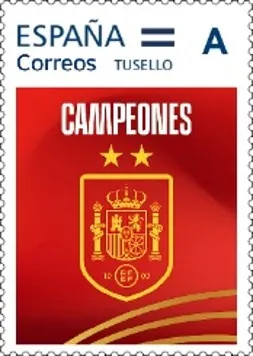 Noticias de Cantabria | El Cántabro | Correos inmortaliza el segundo Mundial de España con un sello conmemorativo de la selección campeona